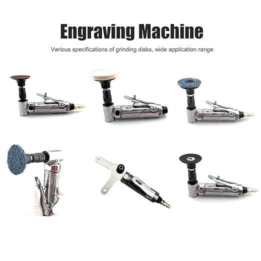 Mini Air Sander, AG‑315BS Right Angle, 20000-25000rpm Ball Bearing Construction Pneumatic Grinding Polishing Tool with Emery Disk for Auto Body Work(Japanese Connector)
