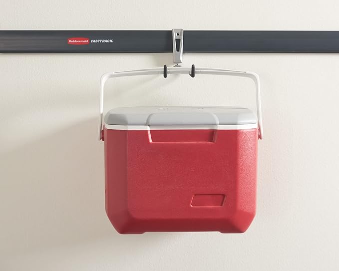 Rubbermaid FastTrack Cord Hook, Garage Organization and Storage, Heavy Duty, Storage for Coolers/Cords/Ropes/Hoses