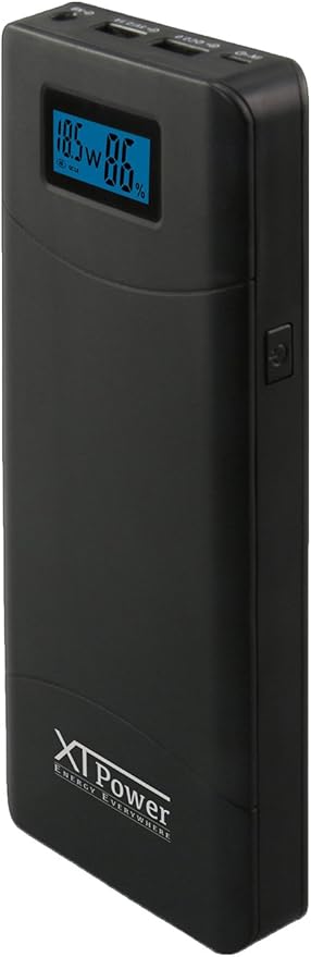 XT-20000QC3 PowerBank Modern DC/USB Battery with 20100mAh - 5V USB incl. Quick Charge 3.0 - DC 12V to 24V for Laptops, Tablets, Samsung, iPhone, and More!