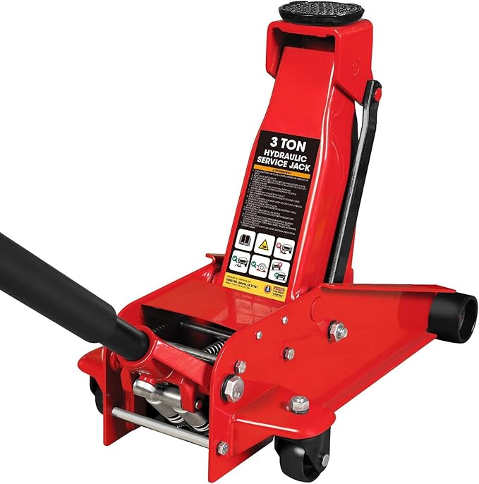 BIG RED Torin Hydraulic Floor Jack: Ultra-Lightweight with Dual Pump Quick Lift, Heavy Duty Steel, Convenient for Daily Use, 3 Ton (6,000 lbs Capacity)
