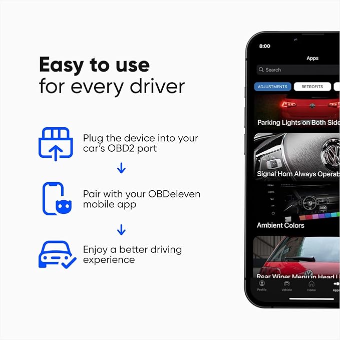 OBDeleven OBD2 Diagnostic Tool Scanner for Audi Cupra Seat Skoda Volkswagen (Android & iOS, Next Gen Ultimate Pack)