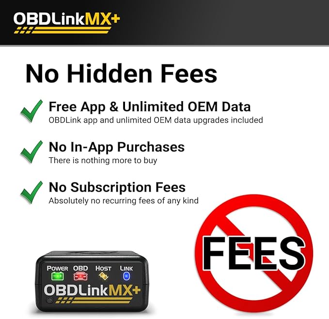 OBDLink MX+ OBD2 Bluetooth Scanner for iPhone, Android, and Windows