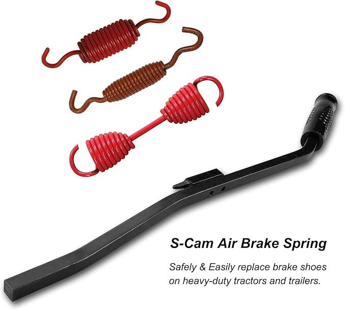 5081 S-Cam Air Brake Spring Tool Compatible for Heavy-Duty Tractors and Trailers Diesel Drive Semi-Truck Replace Brake Shoe
