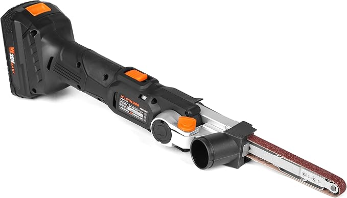 WEN Cordless Detail File Sander, Variable Speed with 20V Max 2.0 Ah Lithium-Ion Battery and Charger (20437)