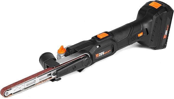 WEN Cordless Detail File Sander, Variable Speed with 20V Max 2.0 Ah Lithium-Ion Battery and Charger (20437)