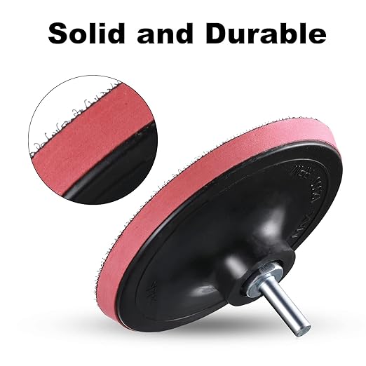 Sander for Drill Attachment 12 pcs 5" Sanding Discs Pad Kit,Drill Sanding Attachment Grinder Sanding Attachment,Drill Sanding Kit Emery Cloth for Drill Grinder Rotary Disc Sanders Attachment for Drill