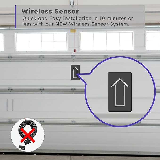 AGSHOME Smart Garage Door Opener Remote (2nd Gen), Universal Wi-Fi Garage Door Controller, wirling-Free, APP Control, Compatible with Alexa, Google Assistant, Siri, No Hub Needed