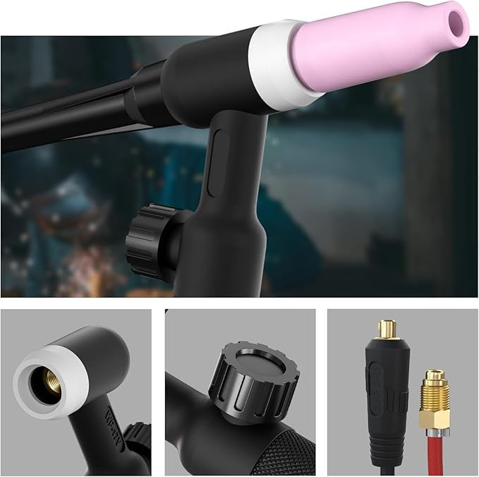 YESWELDER TIG Welding Torch WP-17V 13ft 150Amp Air Cooled Lift TIG Torch for YESWELDER YWM-160/ FLUX-135/ ARC-165DS ARC Welder