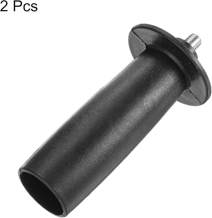 HARFINGTON 2pcs Angle Grinder Side Handle 8mm Thread 111mm Length Plastic Angle Grinder Handle Replacement Auxiliary Sander Handle Tool