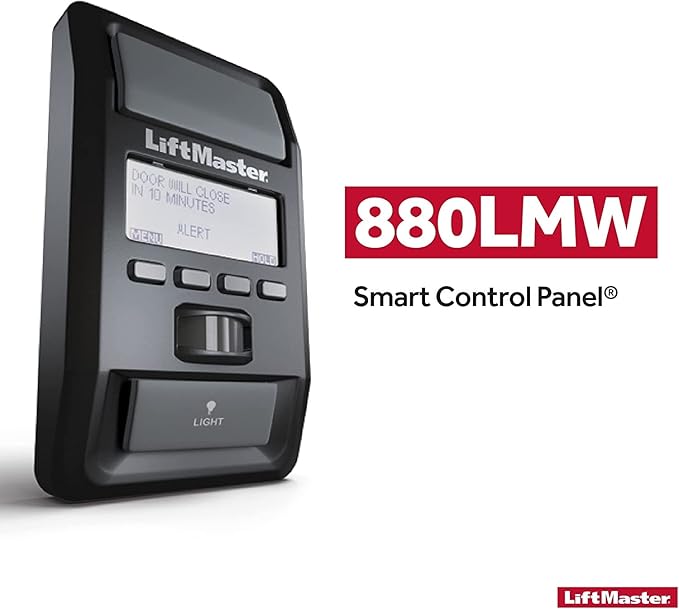 880LMW Smart Control Panel ONLY Compatible with LiftMaster MyQ formats Security+ 2.0 and LiftMaster Wi-Fi Garage Door Openers.