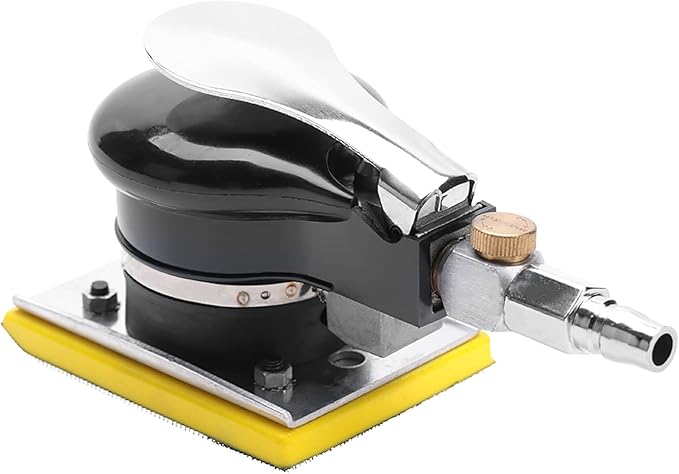Jitterbug Sander,Deosdum Air Belt Sander 71x100Mm Handheld Air Sander Grinder Polisher Pneumatic Polishing Tool 10000Rpm Belt Pneumatic Air Belt Sander Sander