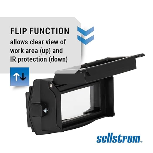 Sellstrom Flip Front Adapter for Welding Helmets - Lift Front Retainer - Nylon