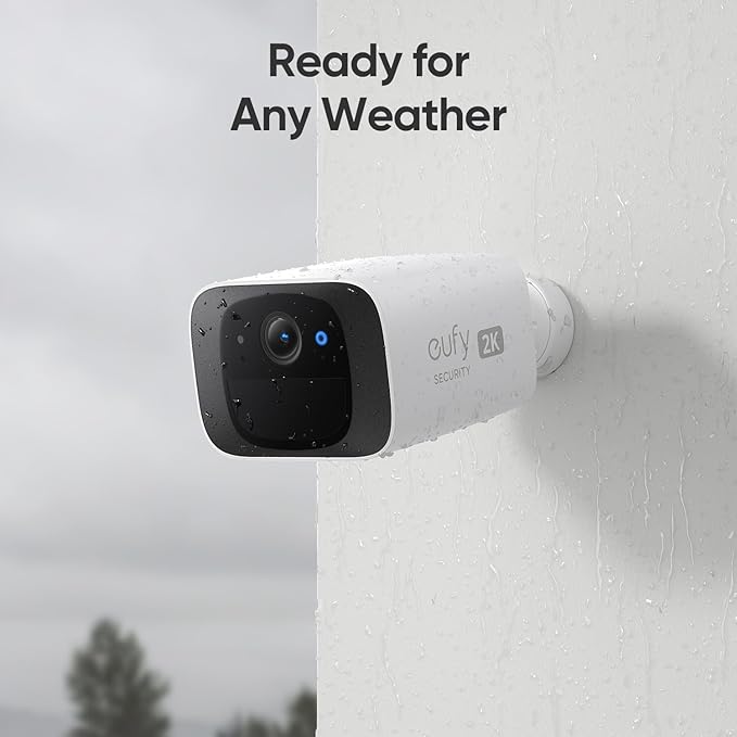 eufy Security SoloCam C210, Wireless Outdoor Camera, 2K Resolution, No Monthly Fee, Wireless, 2.4 GHz Wi-Fi, HomeBase 3 Compatible (Homekit is not Supported)