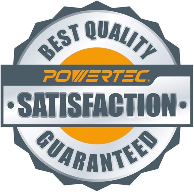 POWERTEC AS63160 Pro Series 6 in Random Orbital Sander - Pneumatic Vacuum Palm Sander 6” x 3/16” Diameter Tool
