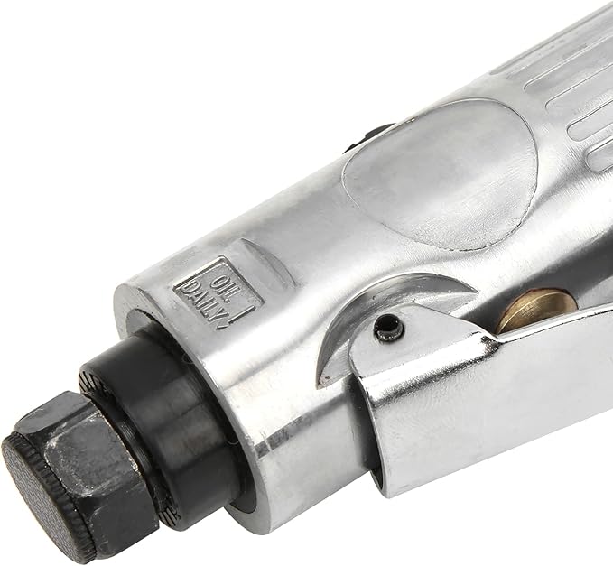 Mini Air Sander Right Angle Air Die Grinder 20000-25000rpm Pneumatic Grinding Polishing Tool Kit with Emery Disk Car Polisher Sets for Auto Body Work(European Connector)