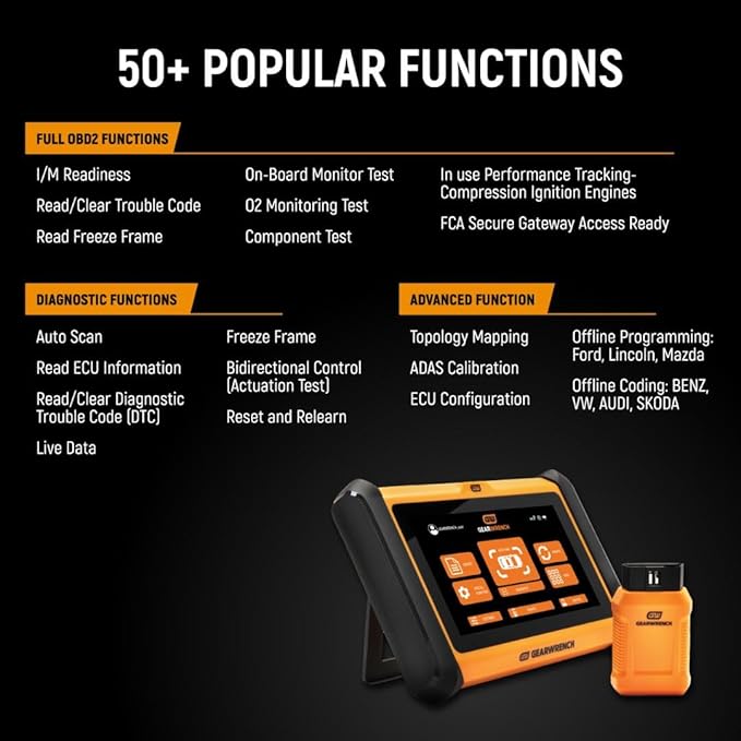 GEARWRENCH 7" Wireless Bi-Directional Diagnostic Scanner Tablet | GWSMART07