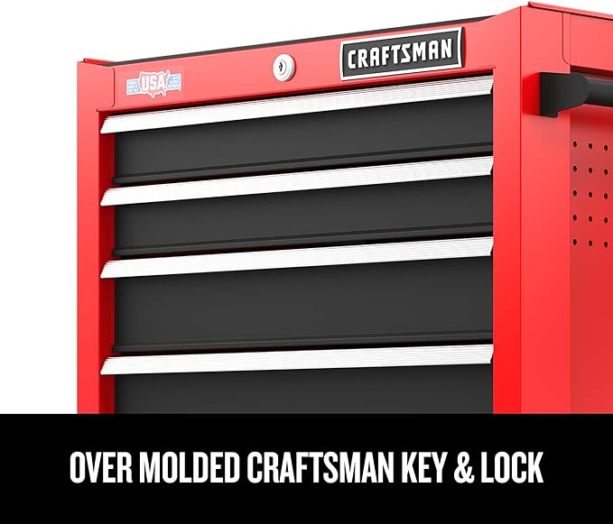 CRAFTSMAN Rolling Tool Chest, 26-inch, 5-Drawer, Workshop Tool Storage with Wheels (CMST32752RB)
