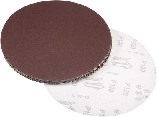 uxcell 9 Inch Sanding Disc 120 Grits Flocking Sandpaper for Sander 10 Pcs