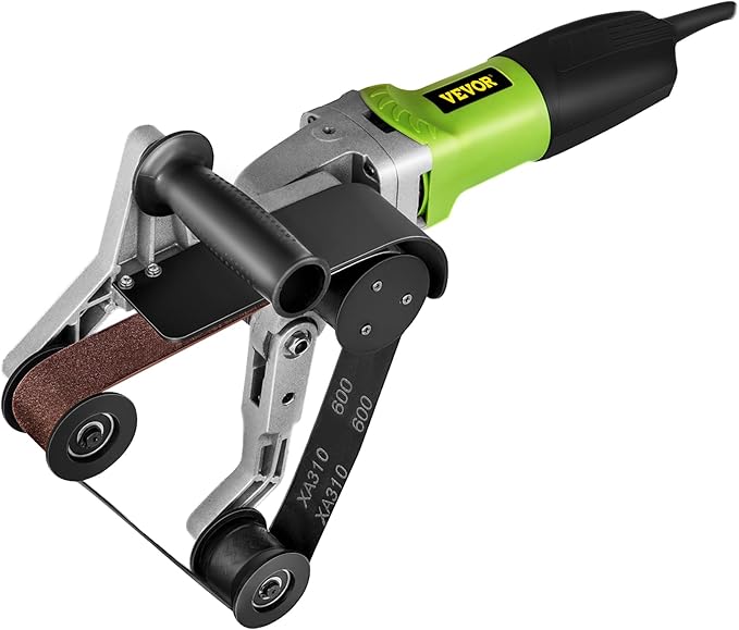 Mophorn Belt Sander 800W 220V Pipe Belt Sander 700-3000 U/Min Tube Belt Sander Polisher Variable Speeds Without Water