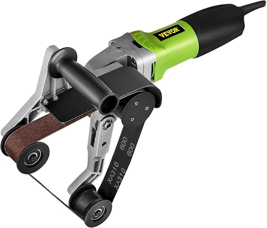 Mophorn Belt Sander 800W 220V Pipe Belt Sander 700-3000 U/Min Tube Belt Sander Polisher Variable Speeds Without Water