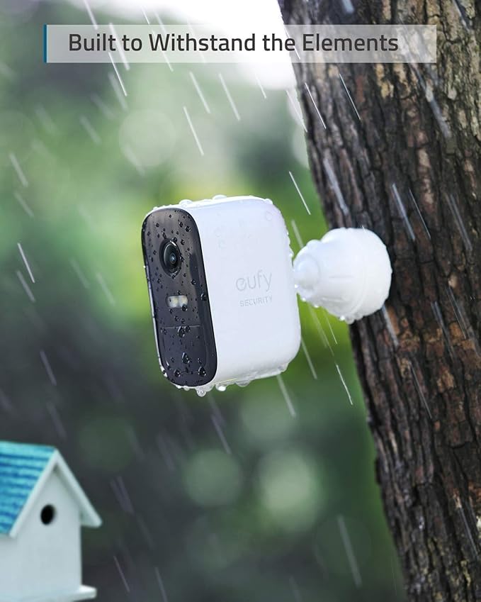 eufyCam 2C Pro add on Security Cameras Wireless Outdoor with Solar Panel 3W, Cameras for Home Security, Requires HomeBase 2, 2K Resolution, 180-Day Battery Life, IP67 Weatherproof and No Monthly Fee.