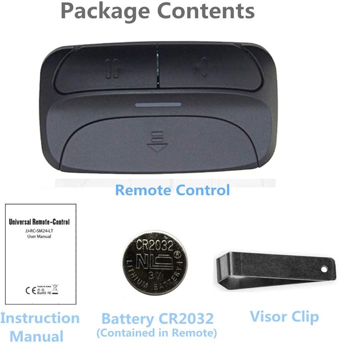 Universal Garage Door Opener Remote for Chamberlain/Liftmaster/Genie/Linear/Overhead Door/Stanley/Multicode,/Sears Craftsman, Replacement for 371LM 373LM 971LM 973LM 893MAX 375LM 375UT 3089, Clicker