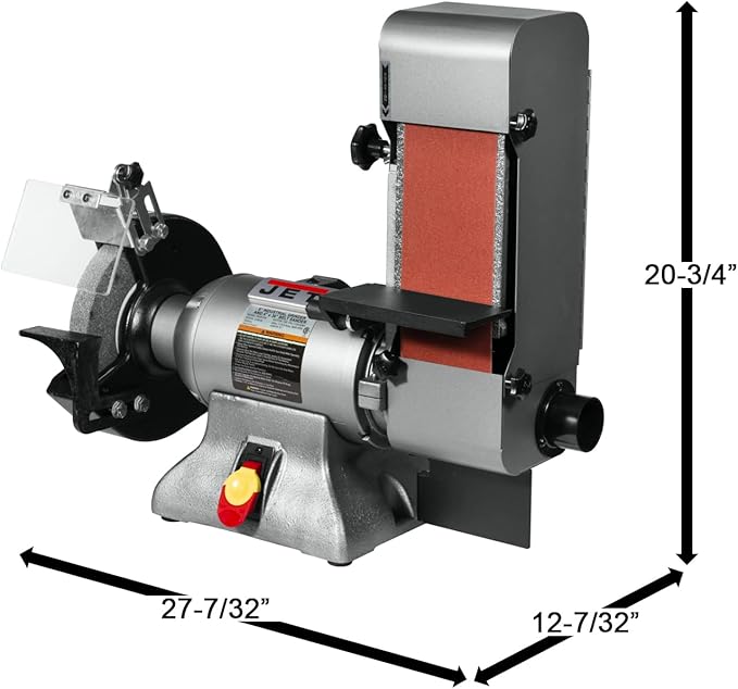JET Variable Speed 8" Grinder and 4" x 36" Belt Sander, 1 HP, 115/230V 1Ph (Model IBGB-436VS)