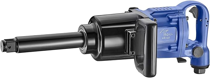 AW-280GL 1" Lightweight Air Impact Wrench – 6" Shaft, 2200 ft-lb Max Torque, 2500 ft-lb Nut Busting Torque, Twin Hammer, Magnesium Alloy Design