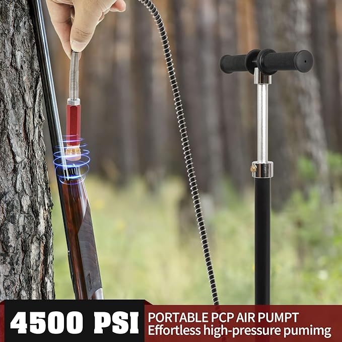 30Mpa 4500Psi PCP Hand Pump,4 Stage PCP Hand Pump Air Compressor,High Pressure Hand Pump,Stainless Steel,Suitable for PCP Air Guns,Paintball Gun,HPA Gas Tanks,Tire Inflation