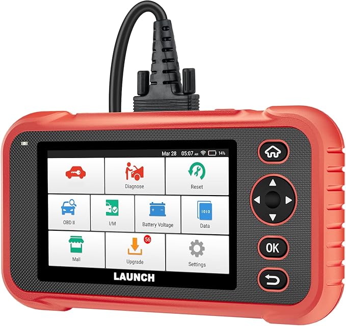 LAUNCH OBD2 Scanner CRP (Upgrade of CRP123I) Car Scanner, Engine/ABS/SRS/Transmission Diagnostic Scanner, 3 Reset Scan Tool, Check Engine Code Reader, Auto VIN,Battery Test