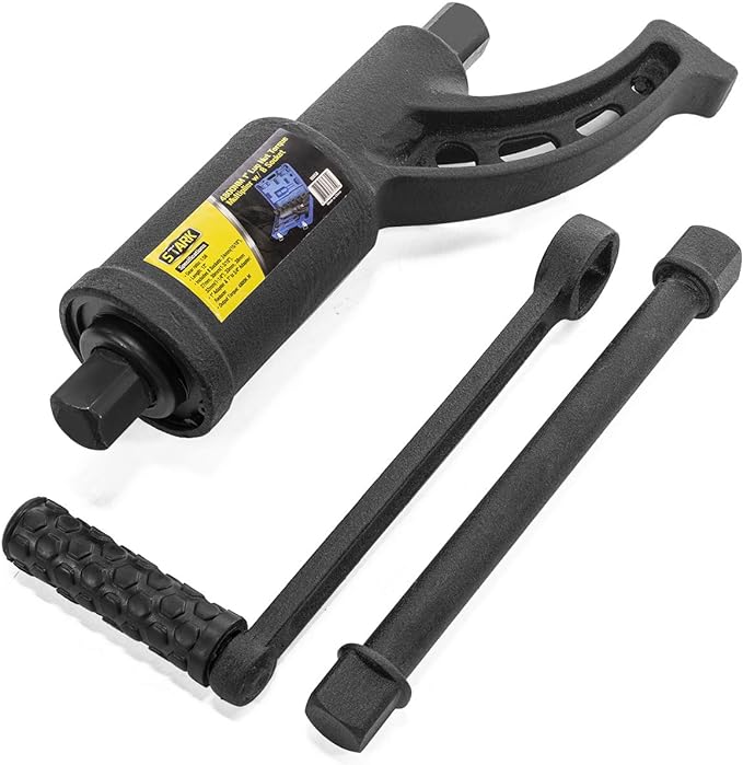 XtremepowerUS 8-Pieces Torque Wrench Labor Saving Lug Nut Wrench Torque Multiplier Cr-v Socket (24mm to 38mm) for Semi Truck & RVs w/Case