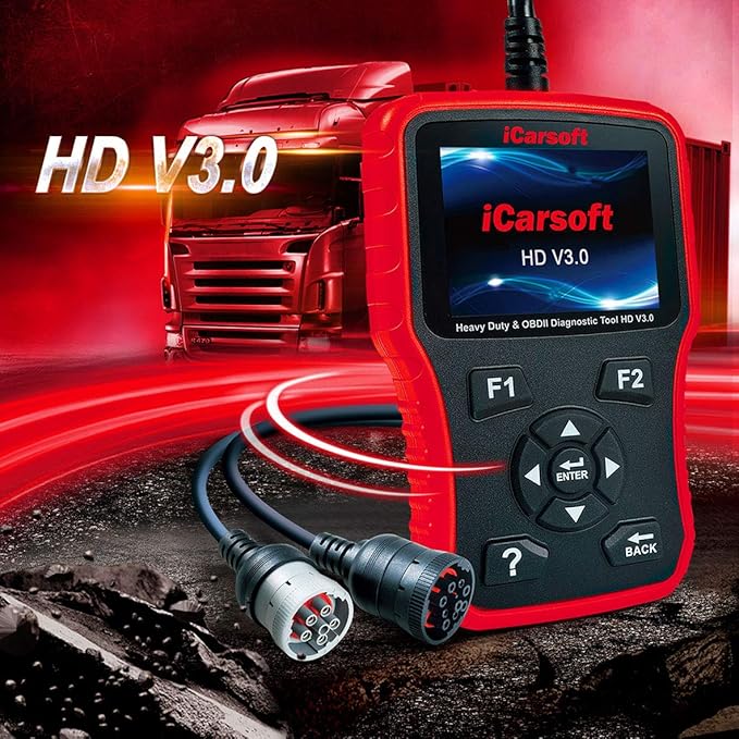 iCarsoft HD V3.0 Heavy Duty Diesel Truck Diagnostic Scanner Tool Code Reader