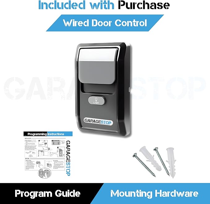 Garage Stop for LiftMaster Garage Door Opener Wall Mount, 882LMW Compatible Multi-Function Liftmaster Wall Control Panel, Liftmaster Security+ 2.0, Liftmaster MyQ Garage Door Openers