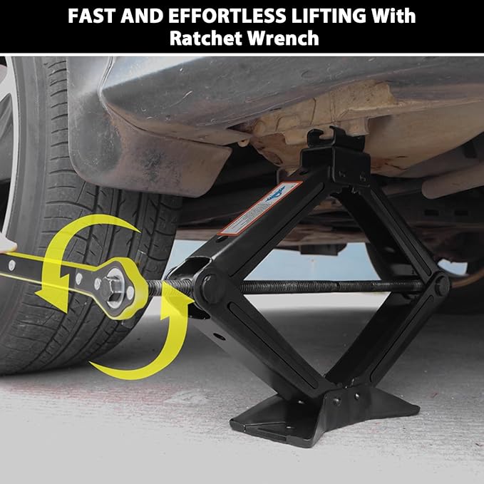 IMAYCC Scissor Jack, Compact Car Jack Kit 1.5 Ton/3306 LBS,3.9"-13" Lifting Range Car Lift Jack,Portable Tire Change Kit for Cars/SUVS/Sedans