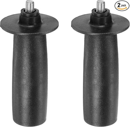 HARFINGTON 2pcs Angle Grinder Side Handle 8mm Thread 111mm Length Plastic Angle Grinder Handle Replacement Auxiliary Sander Handle Tool