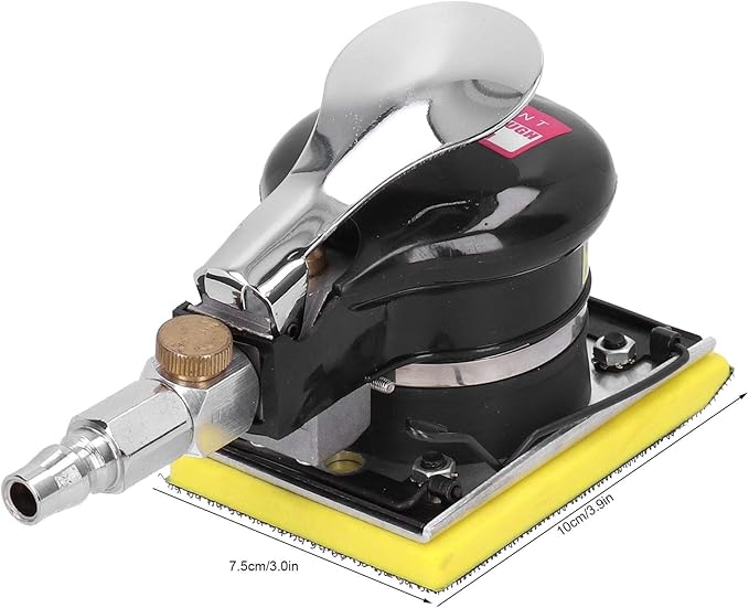 Professional Air Palm Sander, Air Sander Pneumatic Polisher Manual Polishing Grinding Machine Handheld Sandpaper Machine