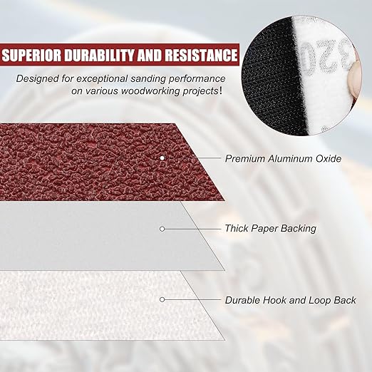 ZEHIQ 120pcs 2 Inch Sandpaper 2000 Grit, Hook and Loop Sanding Disc, Alumina Orbital Sander Pads No Hole Sander Attachment Disc for Sanders Drill Grinder and Rotary Tools