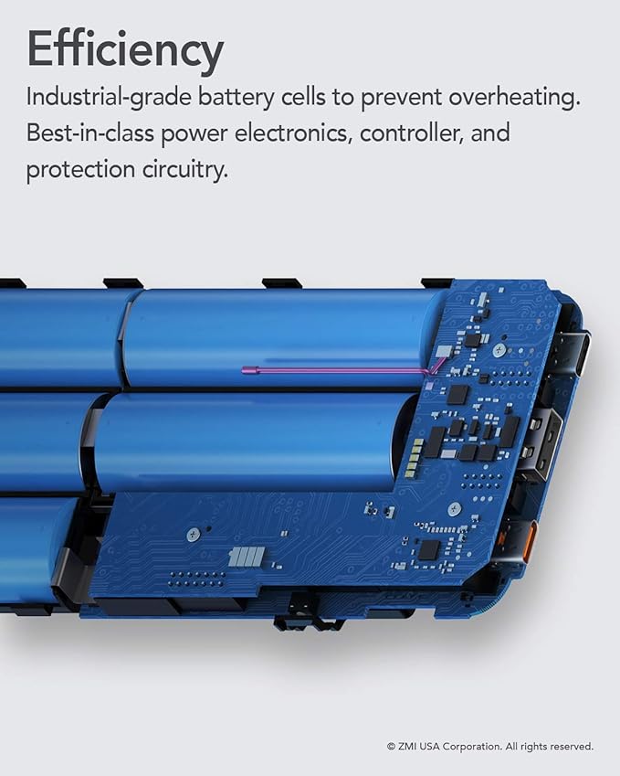 ZMI PowerPack No. 20, QB826G Ultra Laptop Power Bank Worldwide Ed. 25000 mAh PD Max 100W Single Port, Max 210W Total, USB C Portable Charger for MacBook Pro & Laptops That Receive Charge via USB C