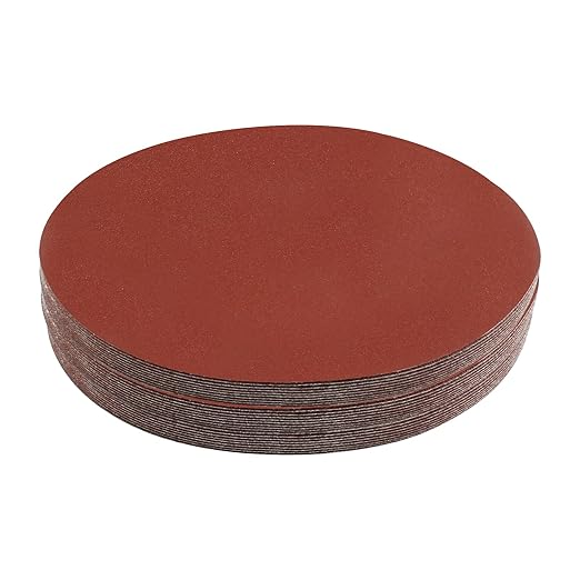 Biaungdo 30 Pcs 7-Inch Sandpapers Sand Discs Hook and Loop Grinding Polishing for Random Orbit Sander,120 Grit