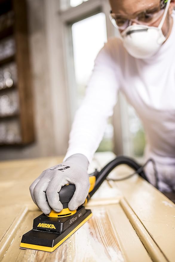 Mirka DEOS Direct Electric Orbital Sander Tool 383XCV / 2.75 inch x 8 inch / 3mm orbit/Dust-free Sanding / MID3830201US