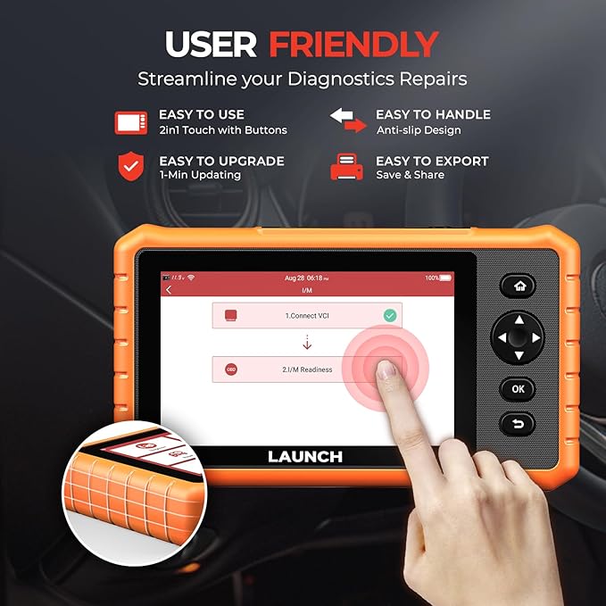 LAUNCH X431 CRP919C 2025 Bidirectional Scan Tool with 32+ Reset, CAN FD/DoIP, All System Diagnostic Scanner for All Cars, Active Test, FCA Autoauth 2-Year Free Update