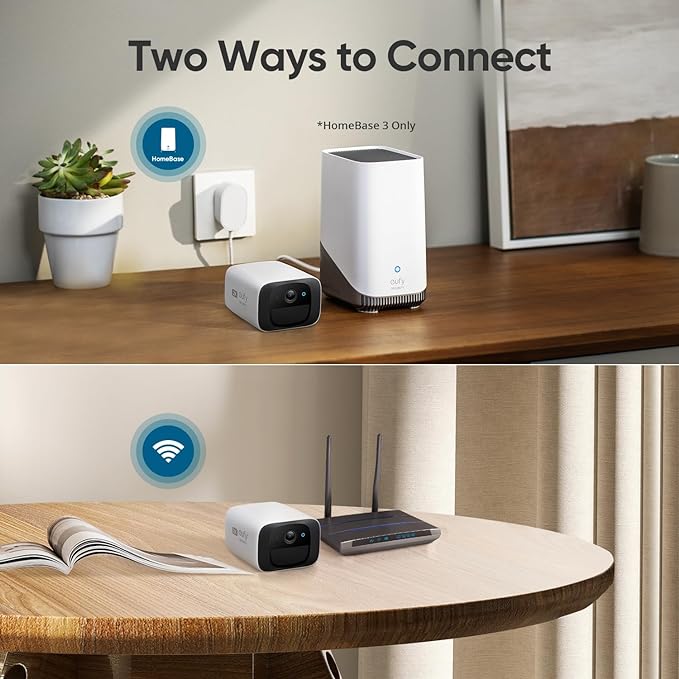 eufy Security SoloCam C210, Wireless Outdoor Camera, 2K Resolution, No Monthly Fee, Wireless, 2.4 GHz Wi-Fi, HomeBase 3 Compatible (Homekit is not Supported)