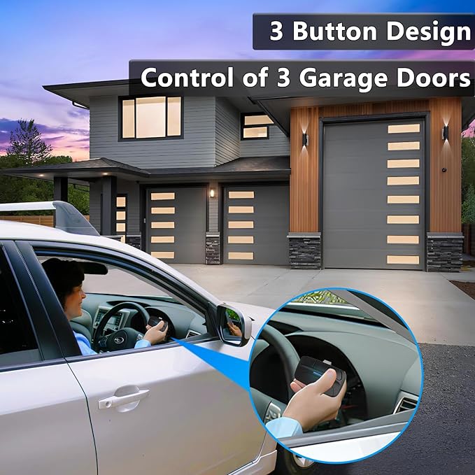 Universal Garage Door Opener Remote for Liftmaster Chamberlain Craftsman Openers with 5 Colors Learn Button, Replacement for 893MAX 371LM 373LM 973LM 891LM 893LM 890MAX 81LM, 1 Pack