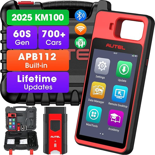 2025 Autel MaxiIM KM100 (X) Scanner, Same as KM100 KM100E, Lifetime Free Updates, Lite of IM508 IM508S IM608, 700+ Models Coverage, 60s Gen, Built-in APB112 ($239), 2GB & 64GB 9.0 OS, Auto VIN/Scan