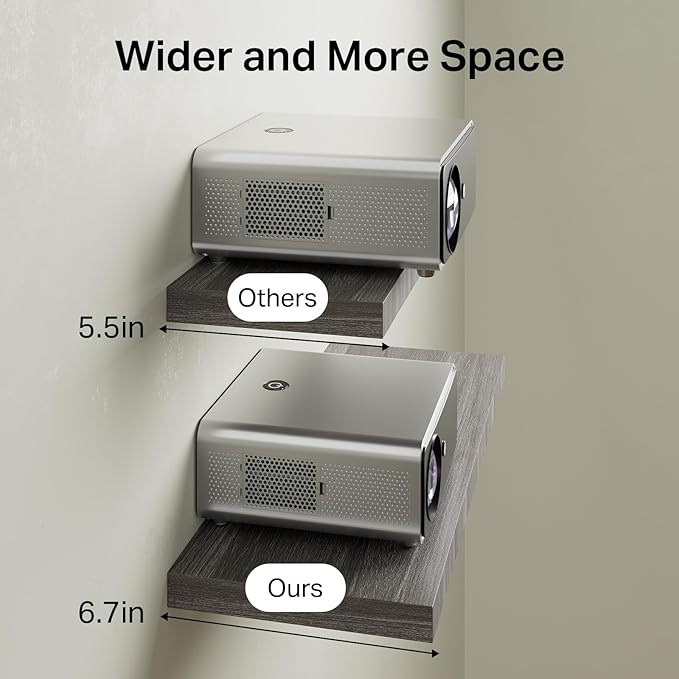 BAYKA Floating Shelves, Wall Mounted Rustic Wood Shelves for Bathroom, Bedroom, Living Room, Kitchen,Small Hanging Shelf for Books/Storage/Room Decor with 22lbs Capacity (Grey, Set of 3, 15.7in)