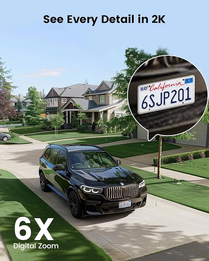DEKCO Solar Security Camera Outdoor Wireless, Battery Powered, Panoramic Pan Tilt Zoom, Auto Motion Tracking, True 2K, Color Night Vision, Spotlight, 2-Way Talk