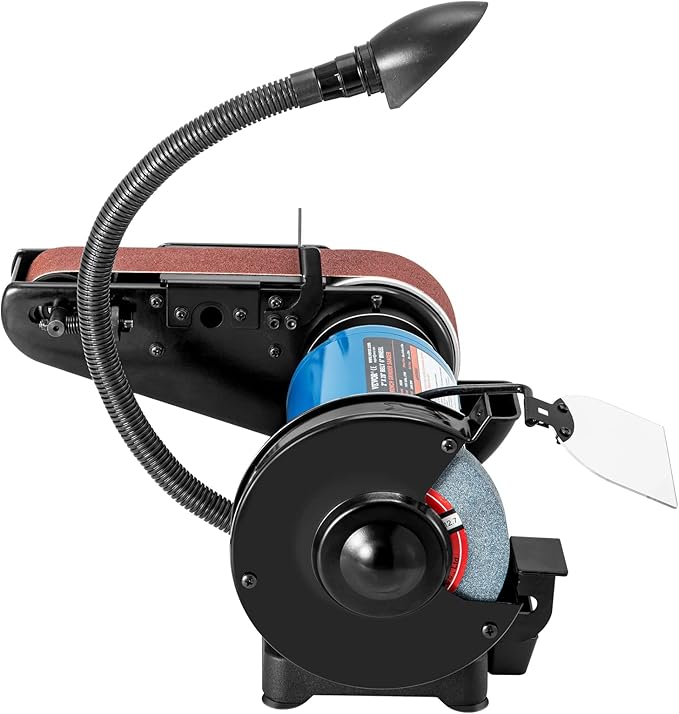 VEVOR Professional Belt Sander, 8" Disc Sander and 4 x 36 in. Belt Sander with 5A Induction Motor Cast Aluminum Worktable for Woodworking, Metalworking