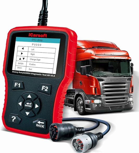 iCarsoft HD V3.0 Heavy Duty Diesel Truck Diagnostic Scanner Tool Code Reader