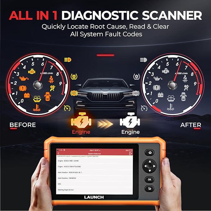LAUNCH X431 CRP919C 2025 Bidirectional Scan Tool with 32+ Reset, CAN FD/DoIP, All System Diagnostic Scanner for All Cars, Active Test, FCA Autoauth 2-Year Free Update