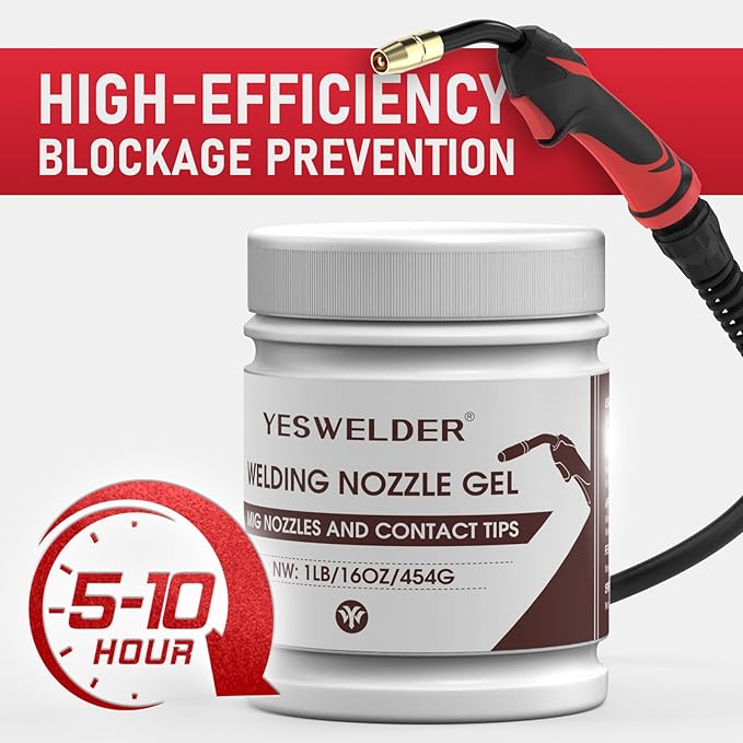 YESWELDER Welding Nozzle Gel for MIG Welding, Anti-Spatter Dip Gel for MIG Torch And Contact Tips (2 Cans)